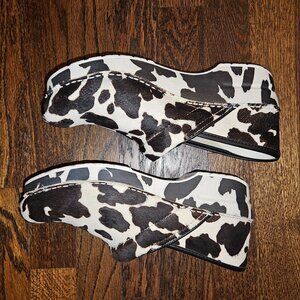 Dansko Cow Print Clogs